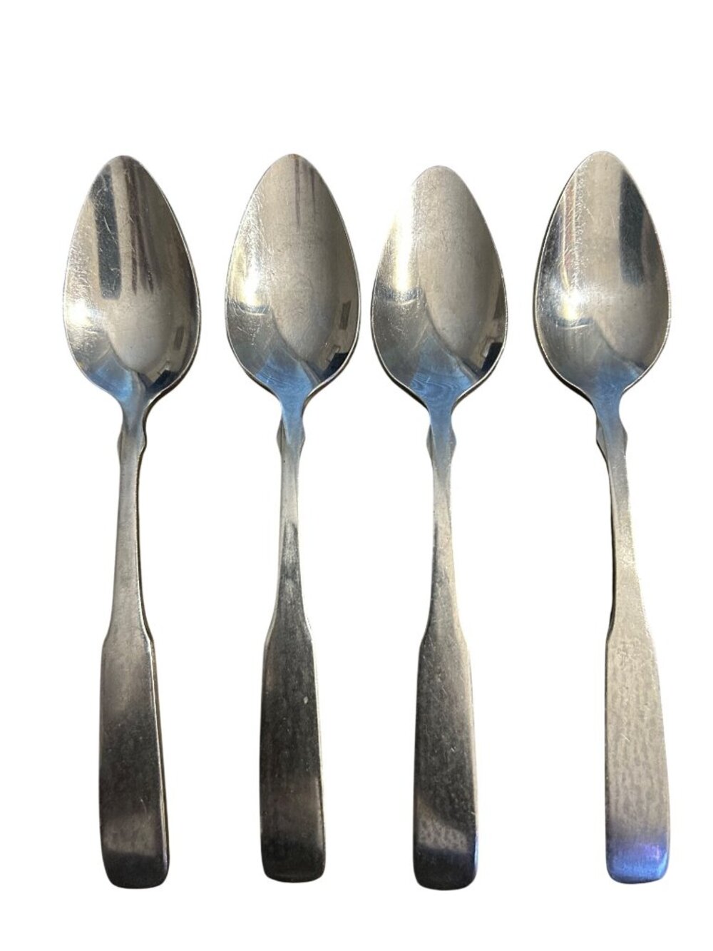 Set Of 4 World Tableware Boston Common Satin Stainless Steel Teaspoons Discontin